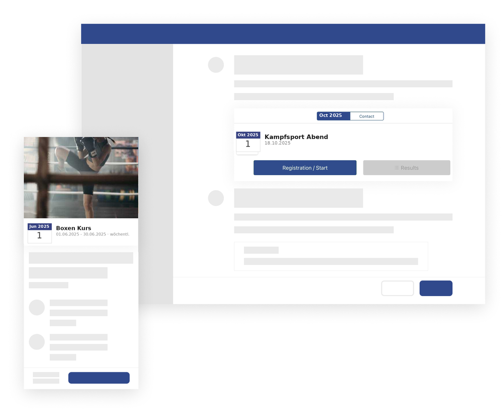 Martial Arts Tournament Administration App – Tournament Registration with Fight Lists and Results